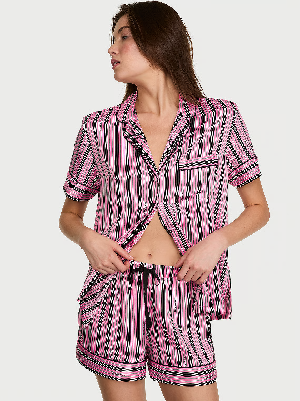 Signature Satin Short Pajama Set